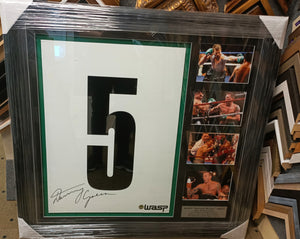 Danny "The Green Machine" Green signed round 5 card - Heroes Framing & Memorabilia