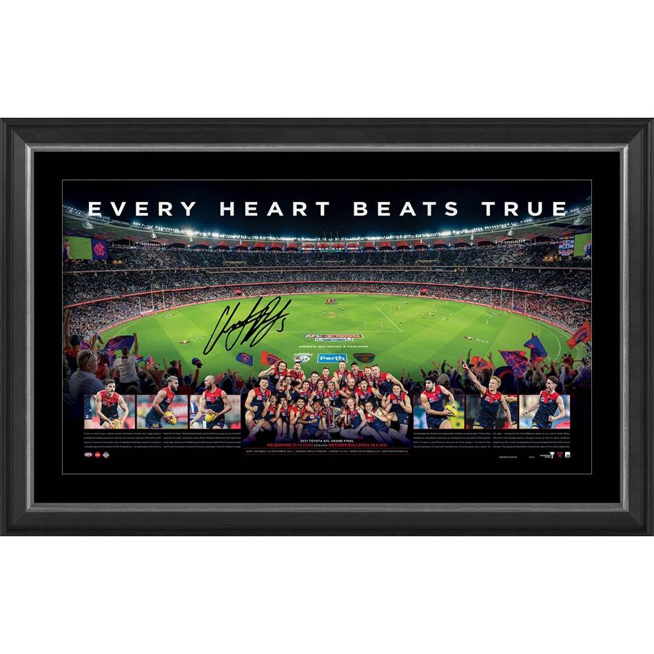 Melbourne 2021 Premiers Signed Norm Smith Medallist, Christian Petracca Panoramic OPTUS Stadium
