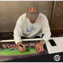 Load image into Gallery viewer, Melbourne 2021 Premiers Signed Norm Smith Medallist, Christian Petracca Panoramic OPTUS Stadium