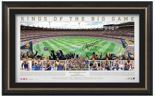 West Coast Eagles 2018 AFL Premiers Signed JK 'Kings of the Big Game'