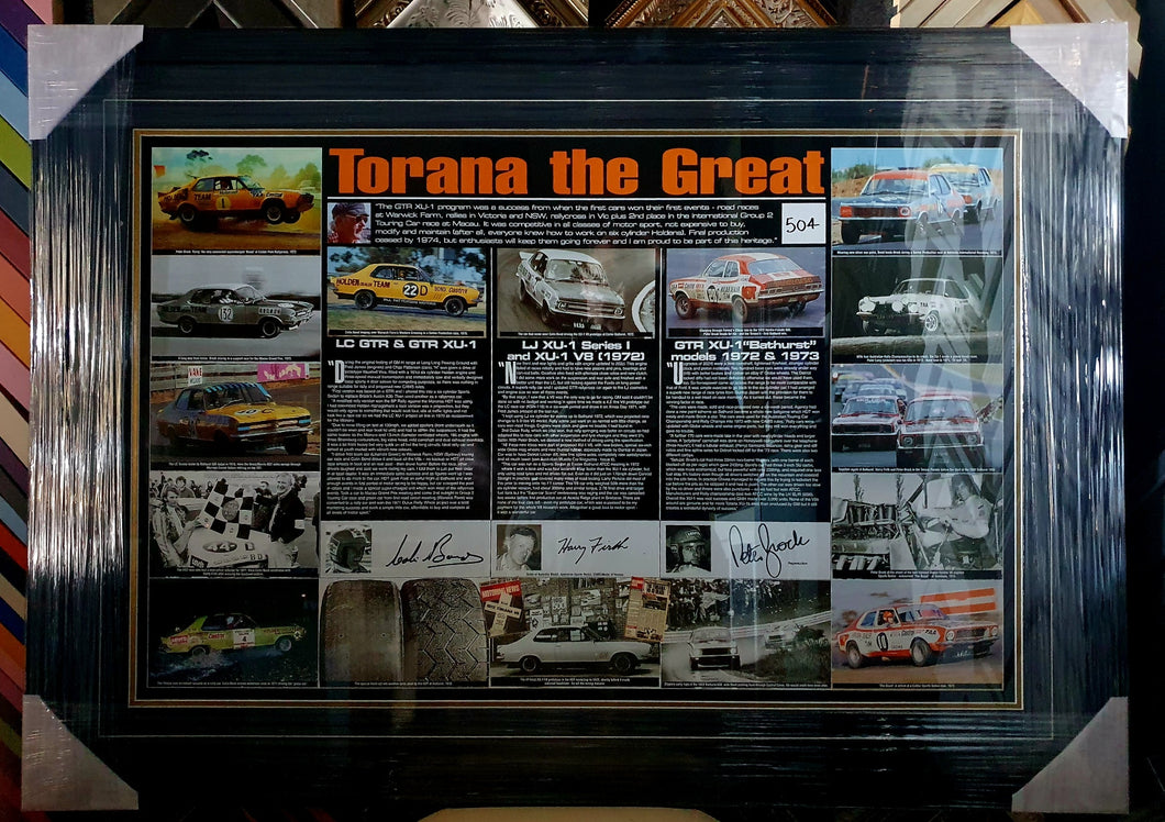 Torana XU-1 the Great LTD ED signed print