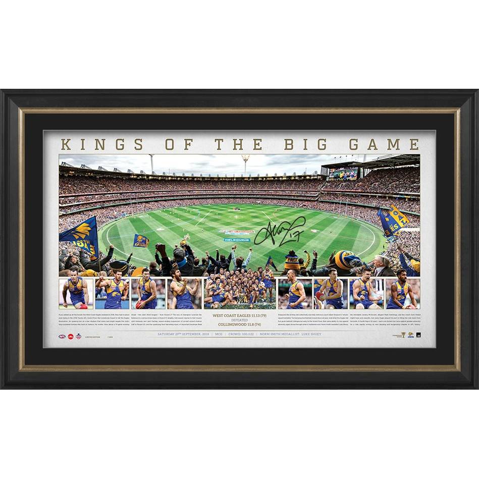Kings of the Game 2018 GF LTD ED, Signed Josh Kennedy - Heroes Framing & Memorabilia