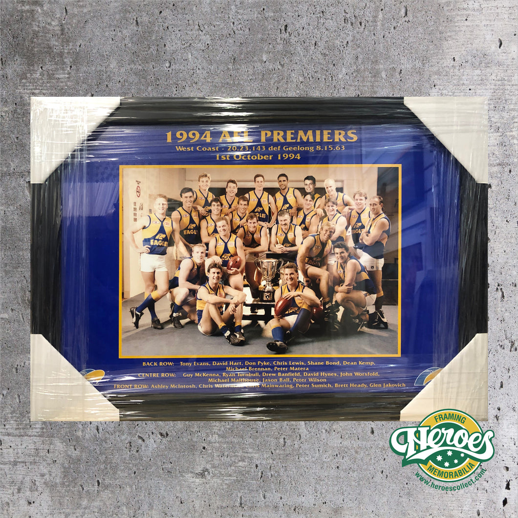 1994 WCE AFL Premiership Team Photo - Heroes Framing & Memorabilia