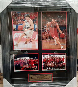 DAMIAN MARTIN BACK TO BACK NBL CHAMPIONSHIP SIGNED COLLAGE. - Heroes Framing & Memorabilia