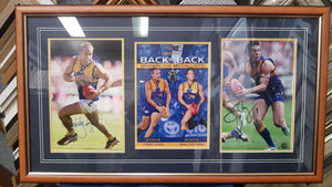 WCE Back to Back Signed Brownlow Medallist Judd and Cousins - Heroes Framing & Memorabilia