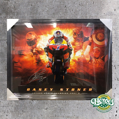 Casey Stoner Motor World Champion - Heroes Framing & Memorabilia