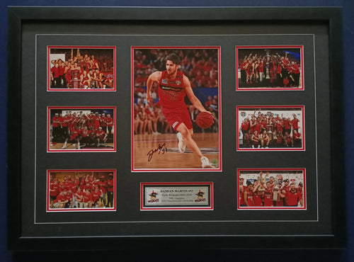 Damian Martin signed championship photos montage - Heroes Framing & Memorabilia