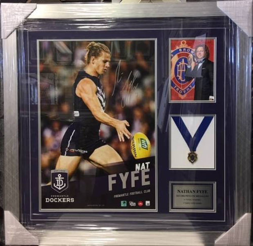 NAT FYFE AFL BROWNLOW MEDAL PRINT - Heroes Framing & Memorabilia