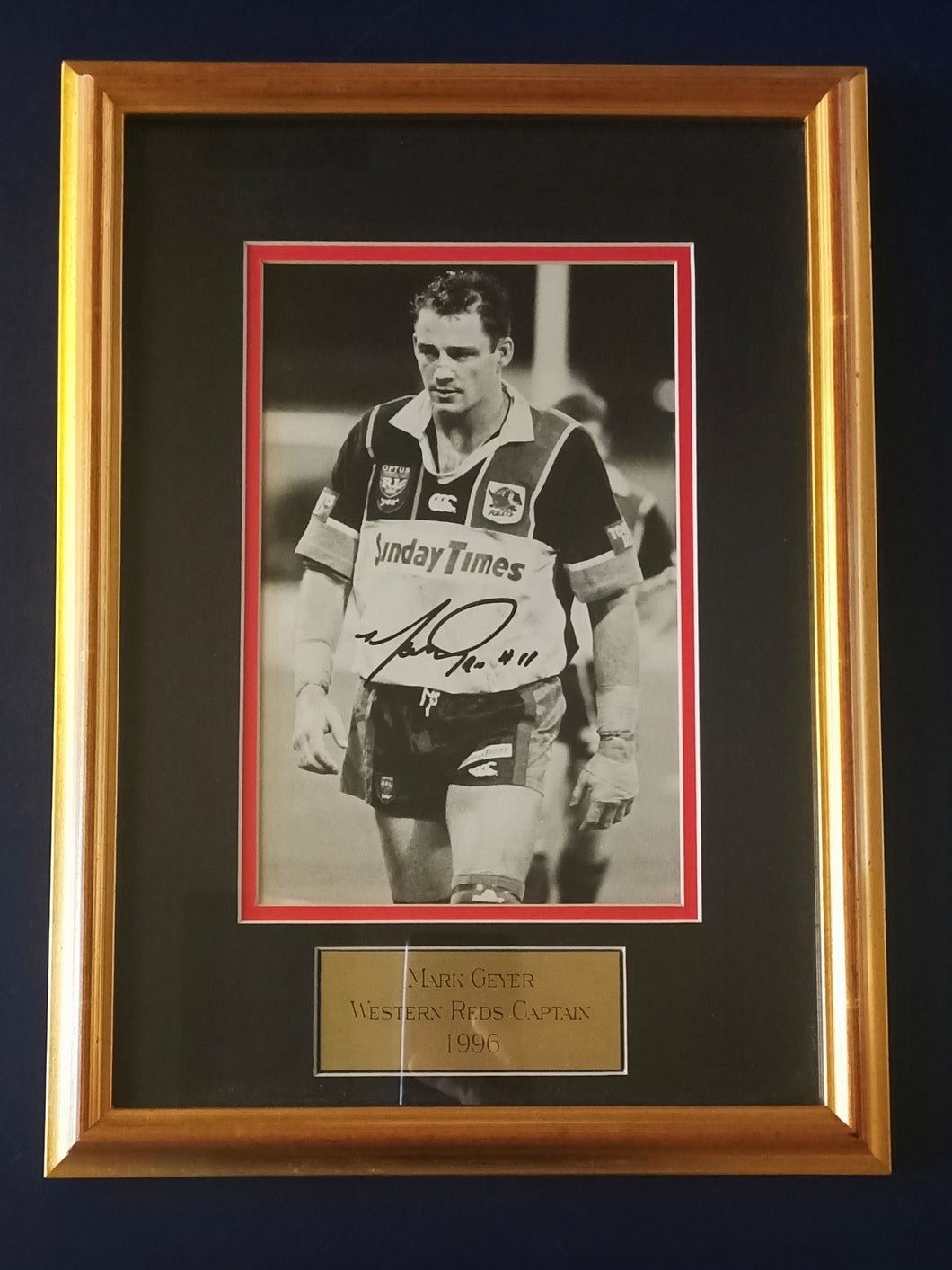 Mark Geyer signed 1996 - Heroes Framing & Memorabilia