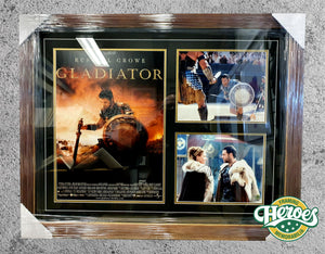 Russell Crowe signed Gladiator movie collage - Heroes Framing & Memorabilia