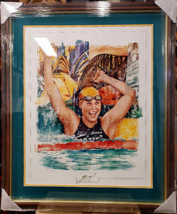 Susie O'Niell Signed Sydney 2000 Ltd Ed Art Print - Heroes Framing & Memorabilia