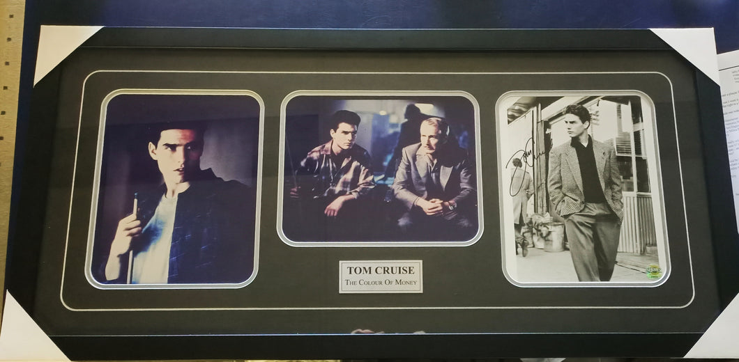 Tom Cruise 'The Colour of Money' signed montage framed - Heroes Framing & Memorabilia