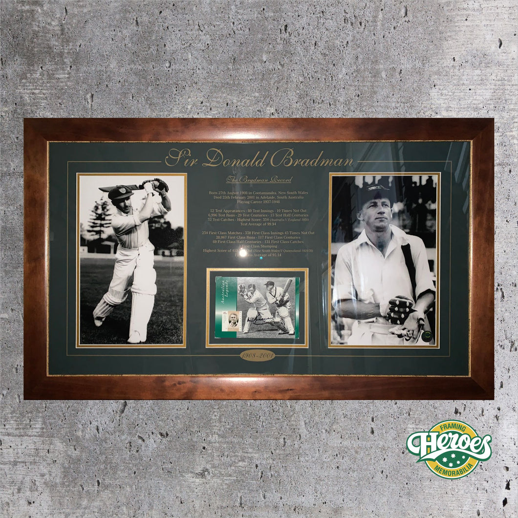 The Bradman Record - Heroes Framing & Memorabilia