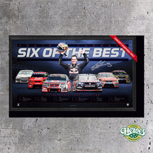 V8 SUPERCARS – CRAIG LOWNDES SIX OF THE BEST - Heroes Framing & Memorabilia