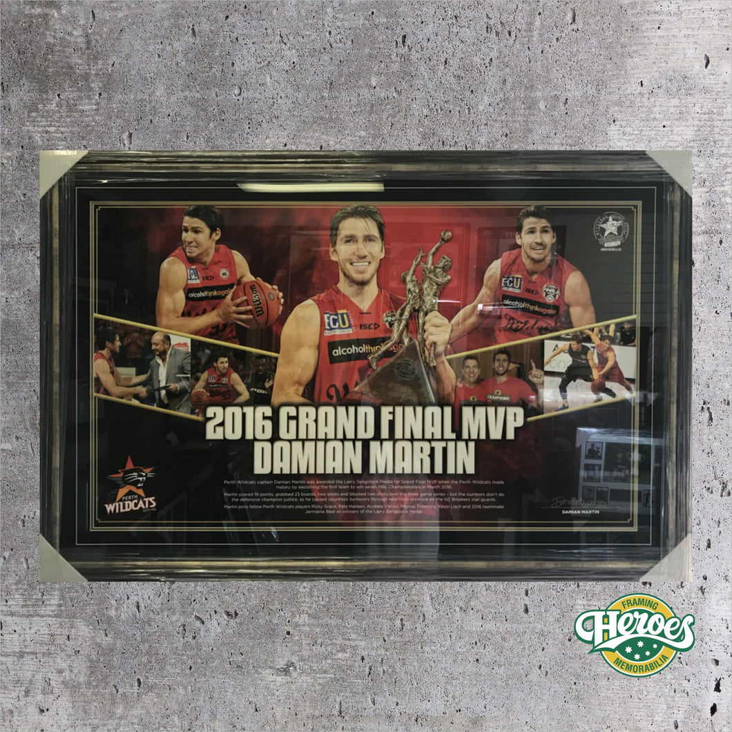 Damian Martin - Perth Wildcats - Heroes Framing & Memorabilia