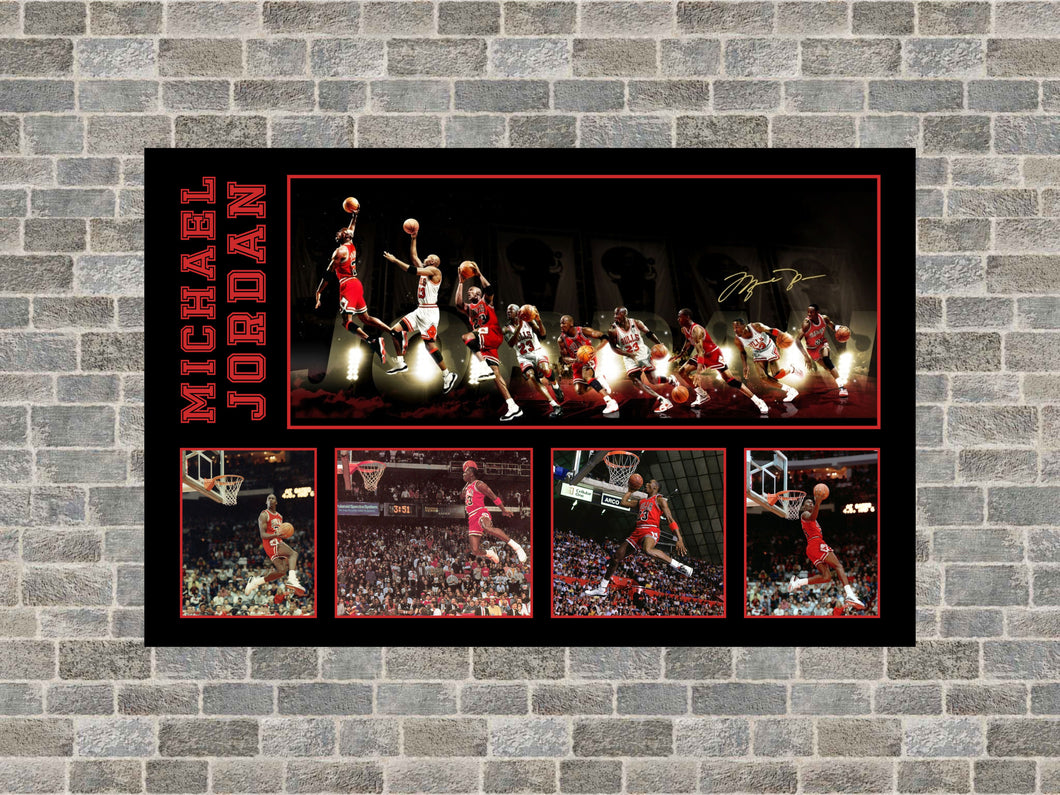 Michael Jordan printed canvas - Heroes Framing & Memorabilia