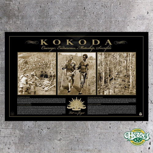 MILITARY – “KOKODA” PRINT - Heroes Framing & Memorabilia