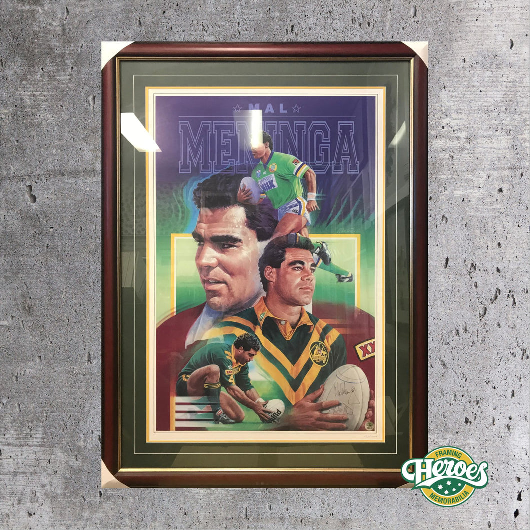Mal Meninga Signed Lithograph - Heroes Framing & Memorabilia