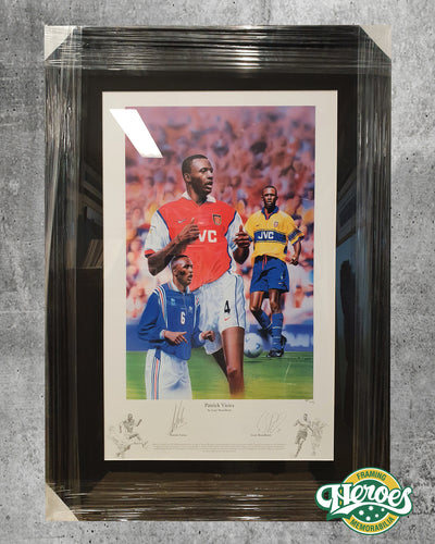 Patrick Vieira signed limited edition print - Heroes Framing & Memorabilia