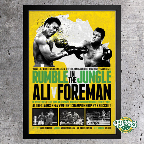 Rumble in the Jungle - Heroes Framing & Memorabilia