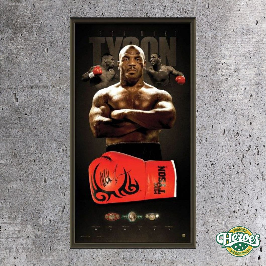 Mike Tyson – Signed and Framed Boxing Glove - Heroes Framing & Memorabilia